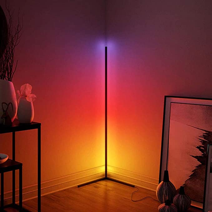RGB Corner Floor Lamp, Support App, Music Sync-1