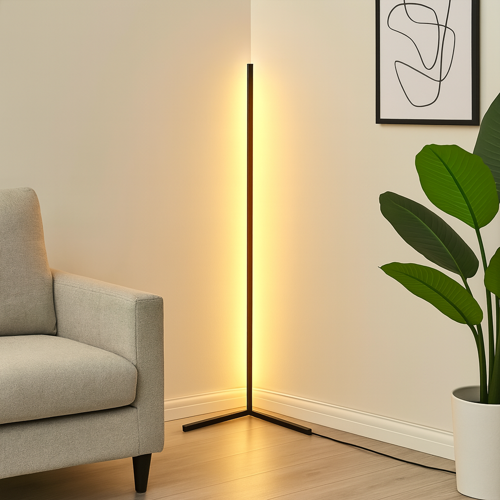 RGB Corner Floor Lamp, Support App, Music Sync-2