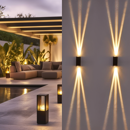 LED Waterproof Outdoor 3 Beams Wall Light-0